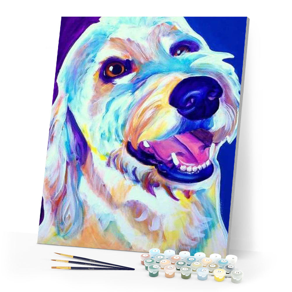 paint by numbers | Bright Dog | advanced animals dogs | FiguredArt