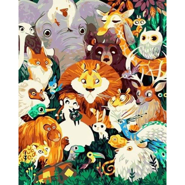 paint by numbers | All the Animals | animals intermediate | FiguredArt