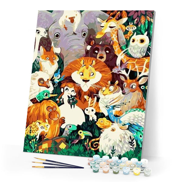 paint by numbers | All the Animals | animals intermediate | FiguredArt