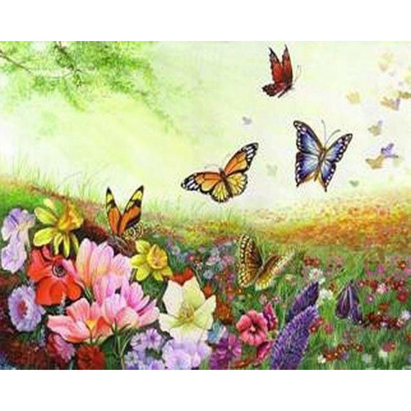 paint by numbers | Butterflies and Flowers | advanced animals butterflies flowers | FiguredArt