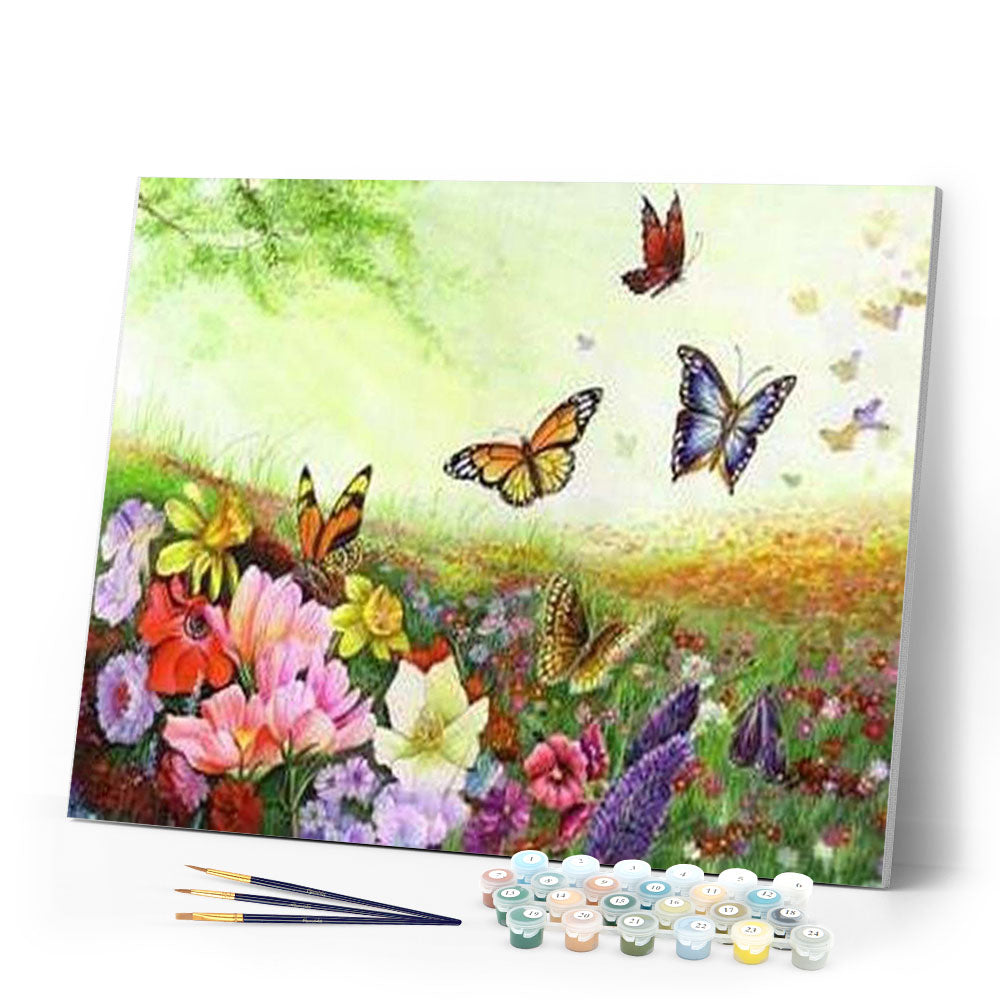paint by numbers | Butterflies and Flowers | advanced animals butterflies flowers | FiguredArt