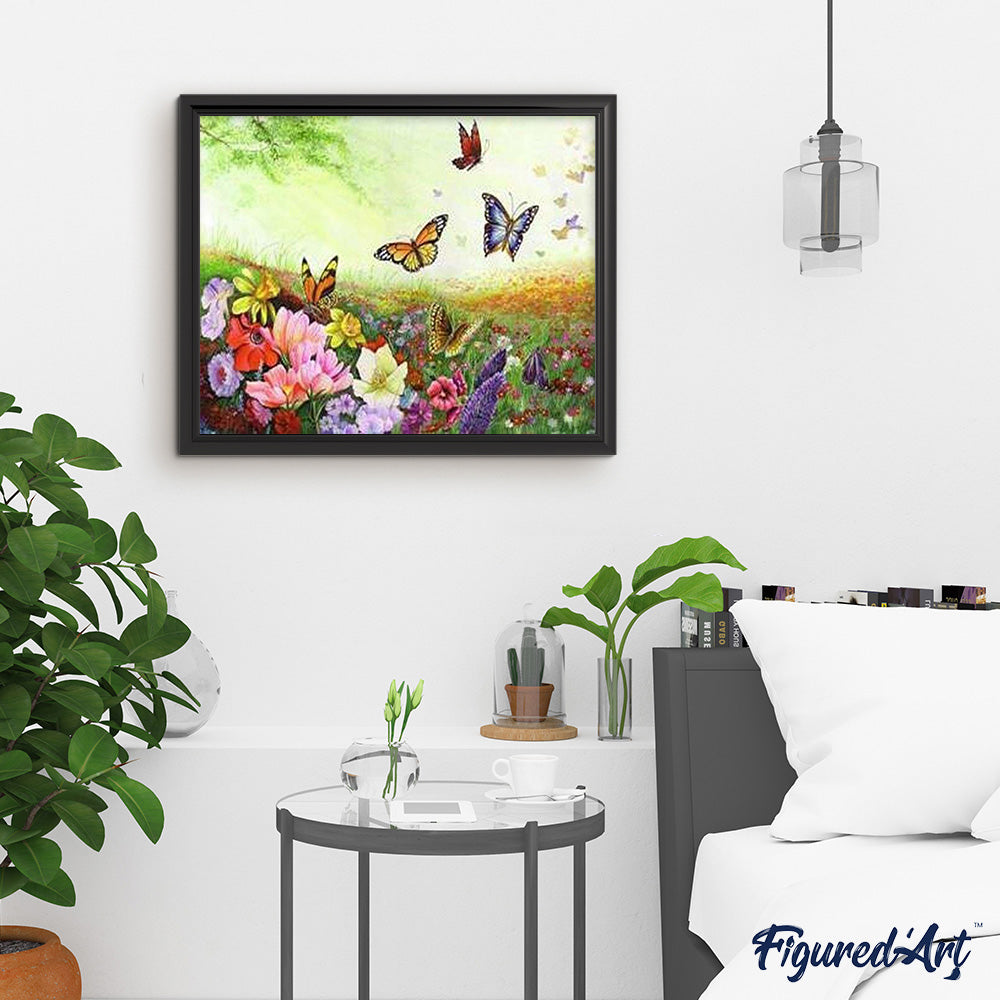 paint by numbers | Butterflies and Flowers | advanced animals butterflies flowers | FiguredArt
