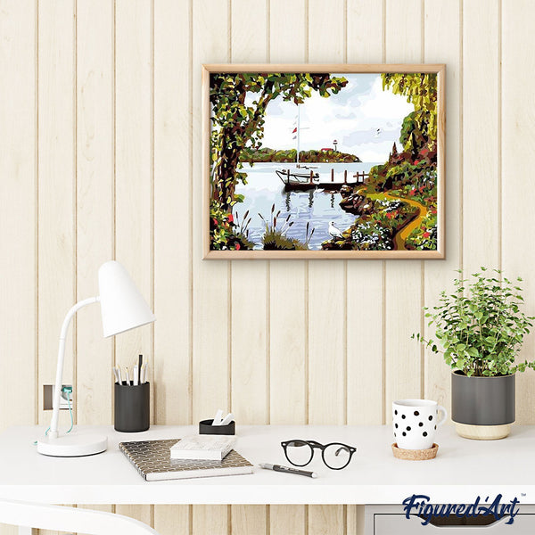 paint by numbers | American coast | intermediate ships and boats | FiguredArt