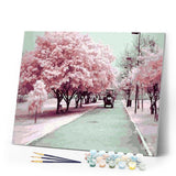 paint by numbers | Kyoto Spring Cherry | cities intermediate landscapes romance | FiguredArt