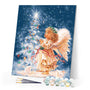 paint by numbers | Angel during Christmas | christmas intermediate religion | FiguredArt