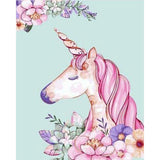 paint by numbers | Pink Unicorn | animals easy kids unicorns | FiguredArt
