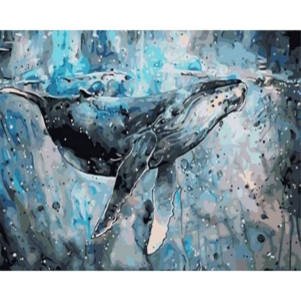 paint by numbers | Whale | animals intermediate whales | FiguredArt
