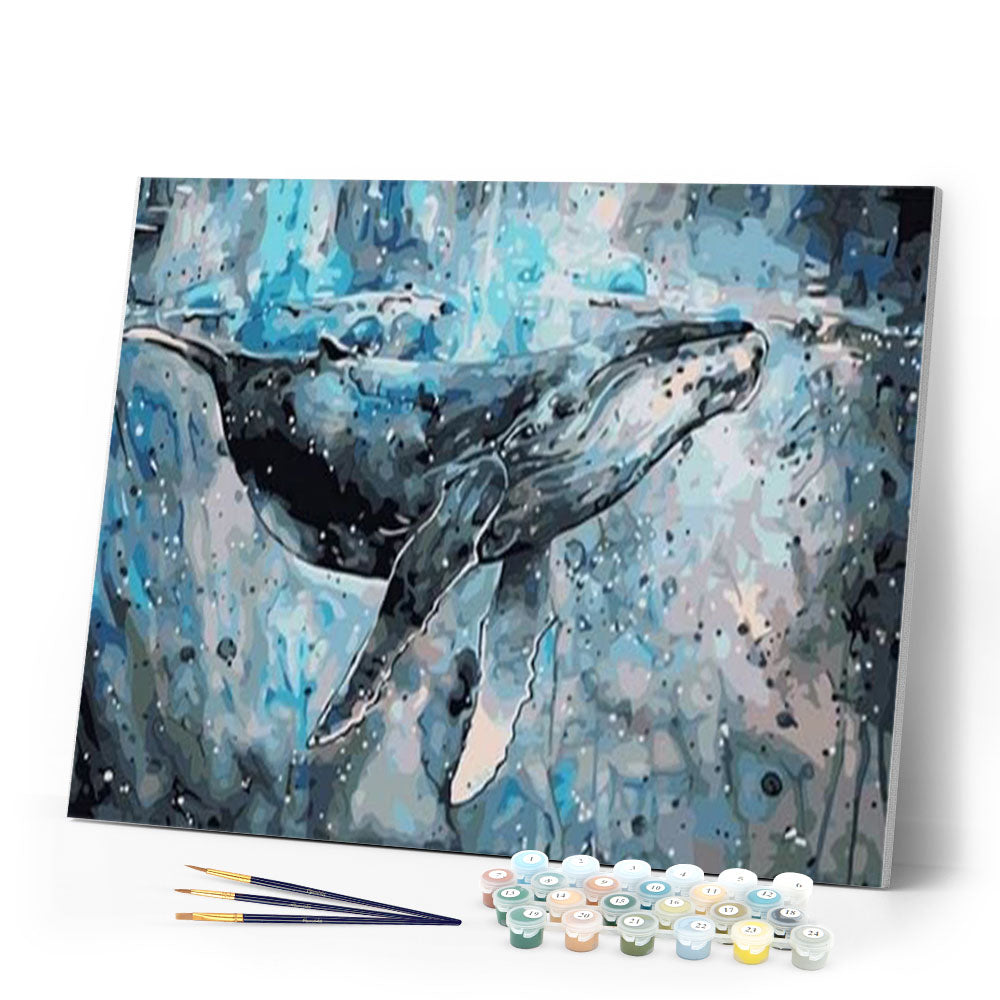 paint by numbers | Whale | animals intermediate whales | FiguredArt