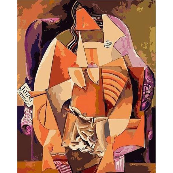 paint by numbers | Abstract Kiss | famous paintings intermediate romance | FiguredArt