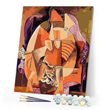 paint by numbers | Abstract Kiss | famous paintings intermediate romance | FiguredArt