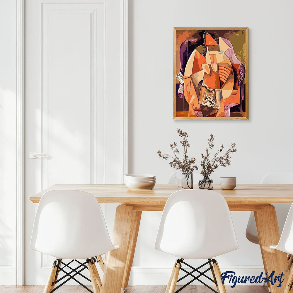 paint by numbers | Abstract Kiss | famous paintings intermediate romance | FiguredArt