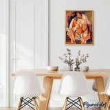 paint by numbers | Abstract Kiss | famous paintings intermediate romance | FiguredArt