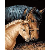 paint by numbers | Horse and Foal | animals easy horses | FiguredArt