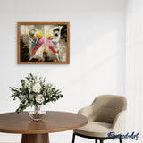 paint by numbers | Colorful Abstract Butterfly | animals butterflies dance intermediate | FiguredArt