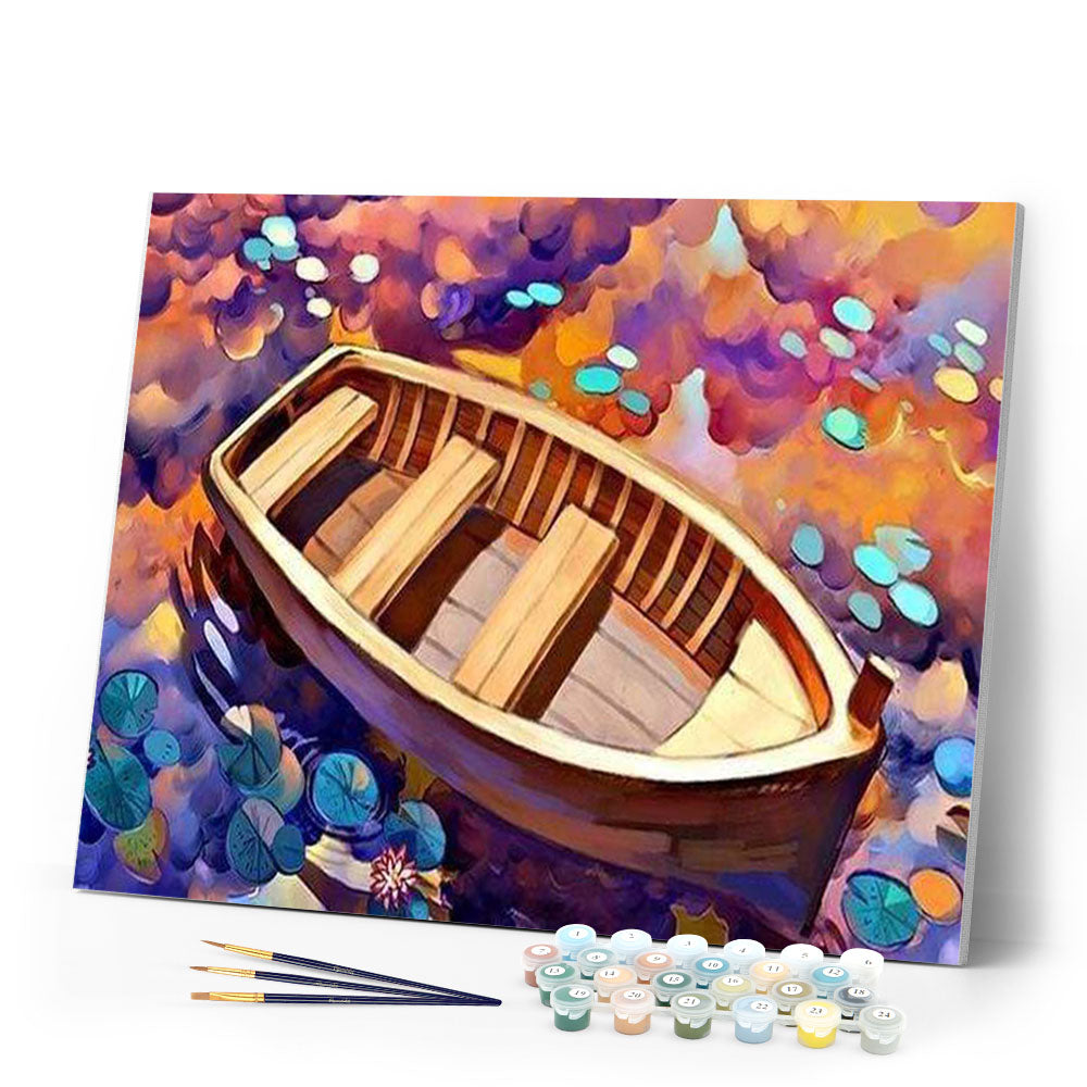 paint by numbers | Cartoon Boat | advanced kids ships and boats | FiguredArt