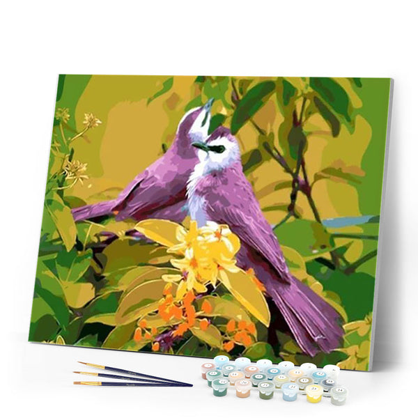 paint by numbers | Birds in Spring | animals easy | FiguredArt