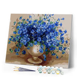 paint by numbers | Blue Temptation | flowers intermediate | FiguredArt