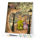 paint by numbers | Bunny Couple | animals easy trees | FiguredArt