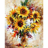 paint by numbers | Pretty Sunflowers | flowers intermediate | FiguredArt