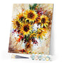 paint by numbers | Pretty Sunflowers | flowers intermediate | FiguredArt