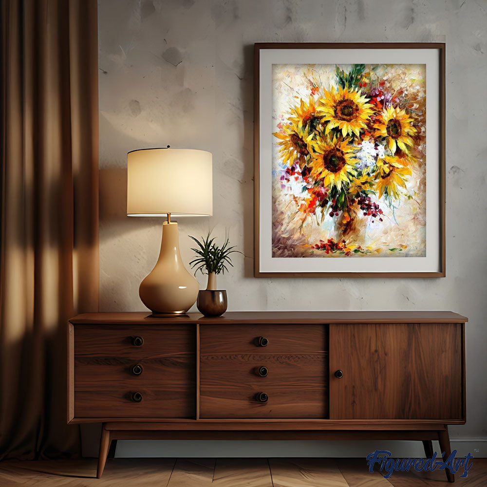 paint by numbers | Pretty Sunflowers | flowers intermediate | FiguredArt