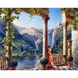 paint by numbers | A Goddess at the waters edge | advanced landscapes | FiguredArt