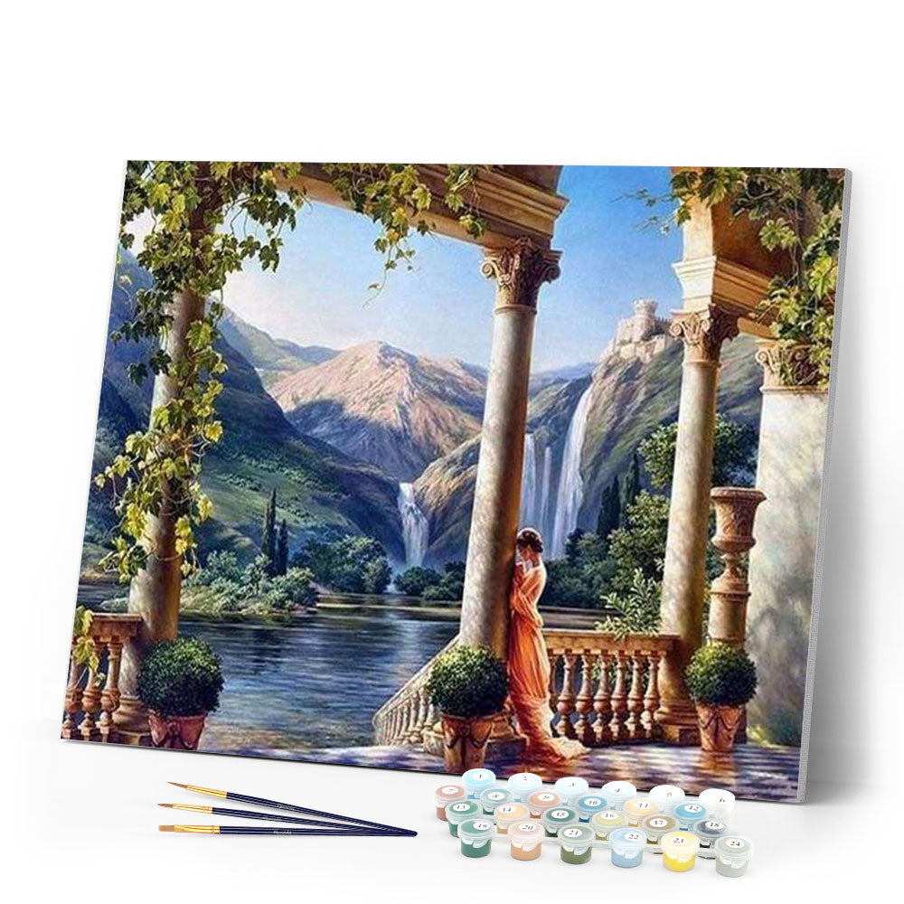 paint by numbers | A Goddess at the waters edge | advanced landscapes | FiguredArt