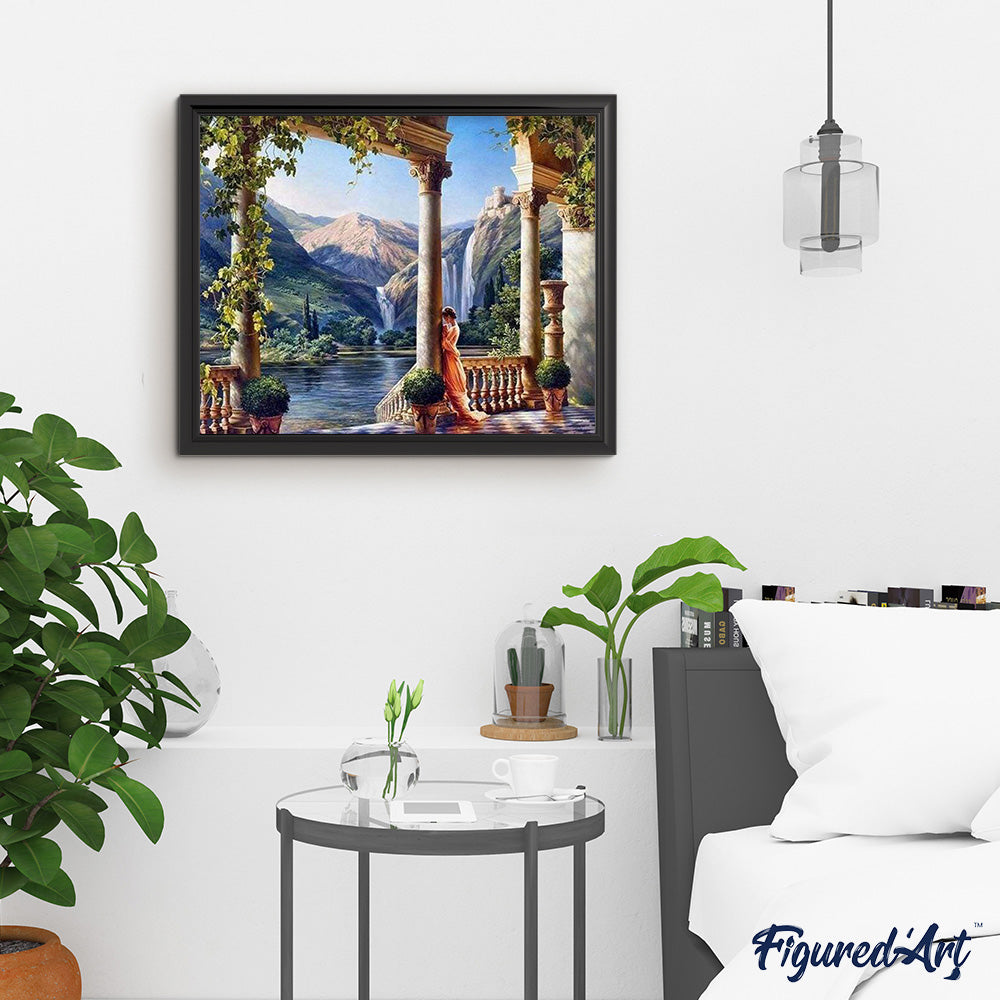 paint by numbers | A Goddess at the waters edge | advanced landscapes | FiguredArt