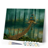 paint by numbers | Bridge Lake | advanced landscapes | FiguredArt