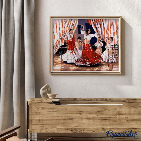 paint by numbers | The Queen of Dancers | dance intermediate | FiguredArt