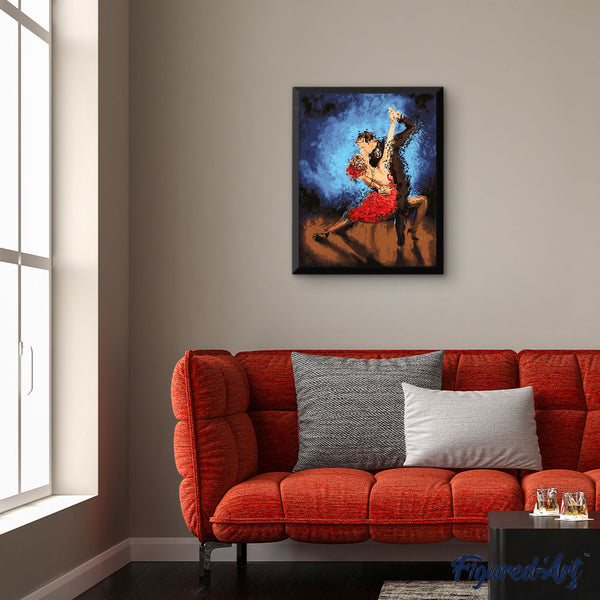 paint by numbers | Crazy Tango | dance intermediate romance | FiguredArt