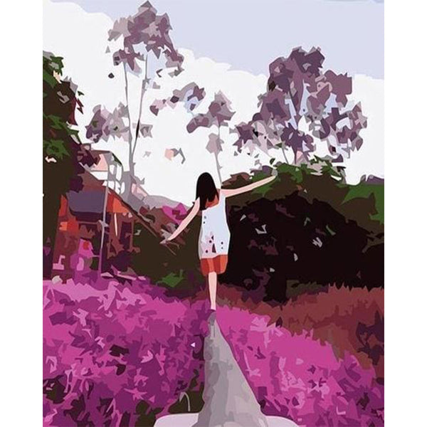 paint by numbers | Color Lavender | easy landscapes | FiguredArt