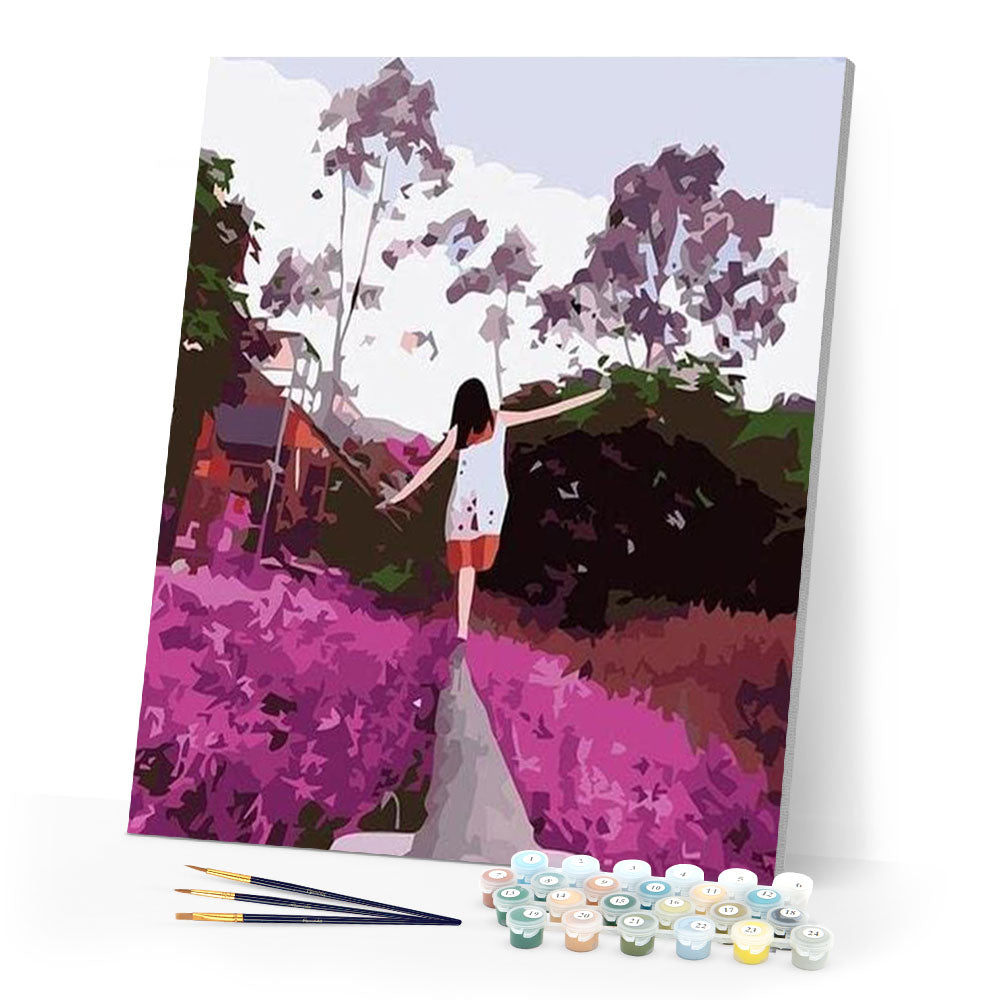 paint by numbers | Color Lavender | easy landscapes | FiguredArt