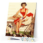 Paint by numbers | Pin-up and gardening | easy women new arrivals pin-up | Figured'Art