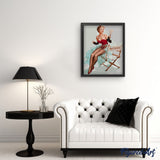 Paint by numbers | Pin-up Miss Sylvania | easy women new arrivals pin-up | Figured'Art