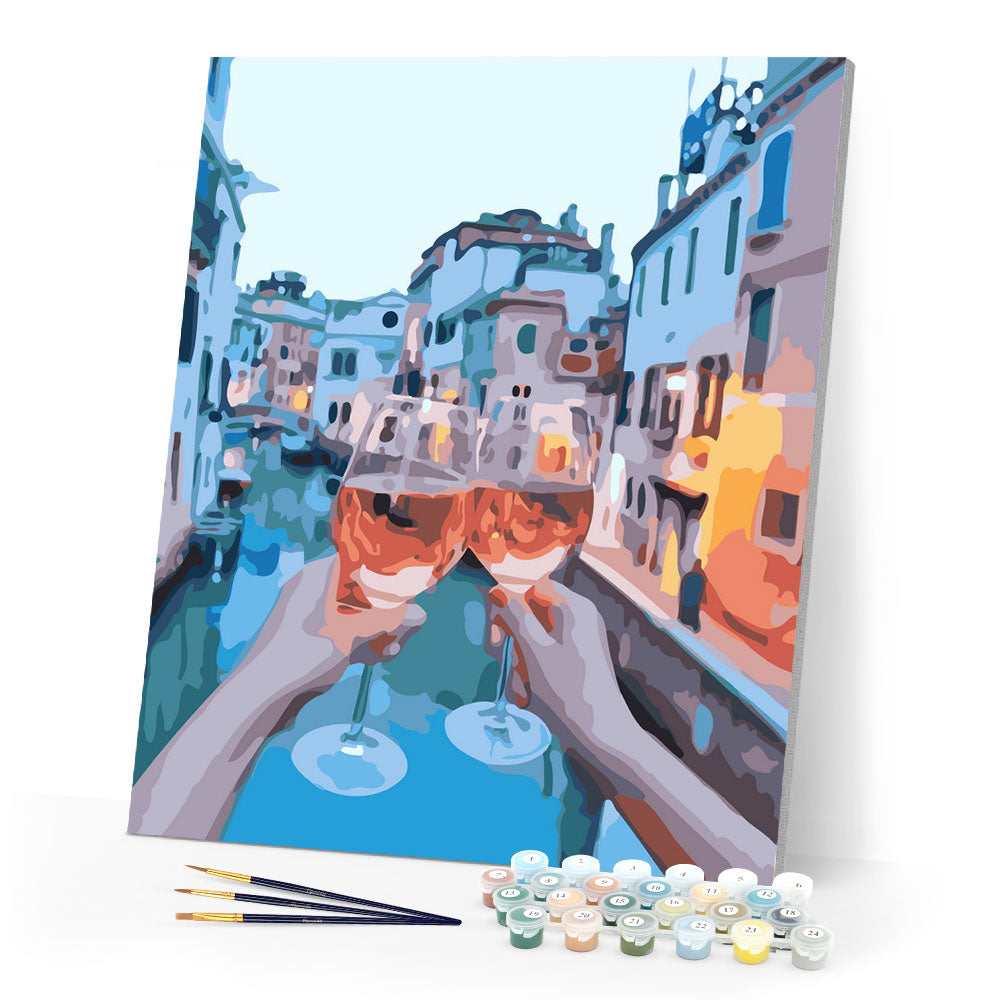 Paint by Numbers - Aperitif by the canal