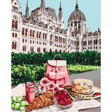 Paint by numbers | Breakfast and view of the castle | castles advanced new arrivals cities | Figured'Art