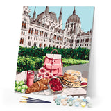 Paint by numbers | Breakfast and view of the castle | castles advanced new arrivals cities | Figured'Art
