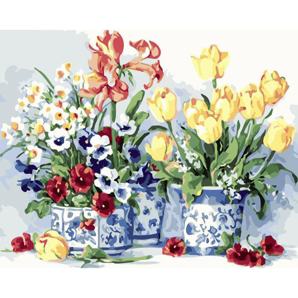 Paint by numbers | Bouquets of flowers and pretty vases | advanced flowers new arrivals | Figured'Art