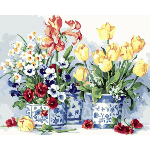 Paint by numbers | Bouquets of flowers and pretty vases | advanced flowers new arrivals | Figured'Art