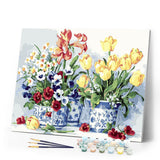 Paint by numbers | Bouquets of flowers and pretty vases | advanced flowers new arrivals | Figured'Art