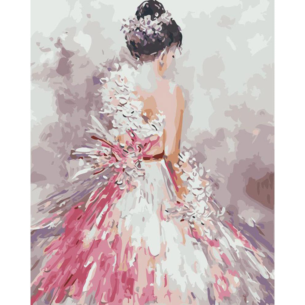Paint by numbers | Pretty woman back view | advanced dance women new arrivals romance | Figured'Art