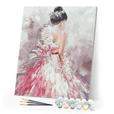 Paint by numbers | Pretty woman back view | advanced dance women new arrivals romance | Figured'Art