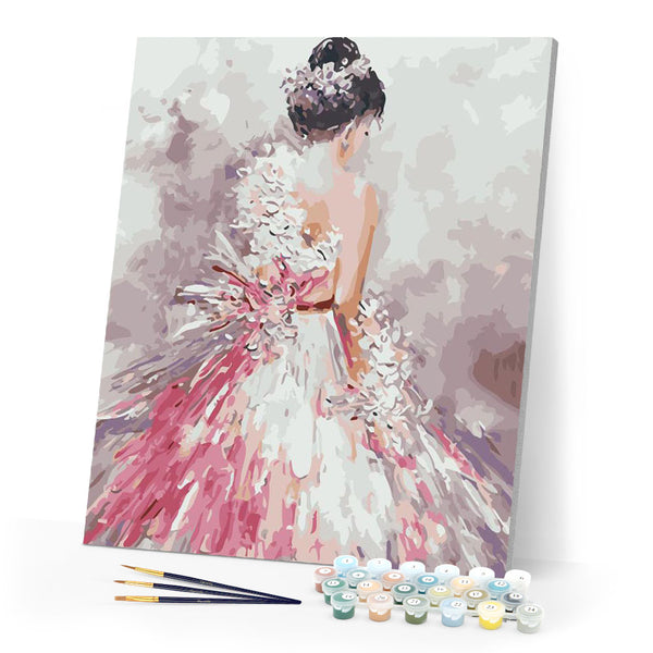 Paint by numbers | Pretty woman back view | advanced dance women new arrivals romance | Figured'Art