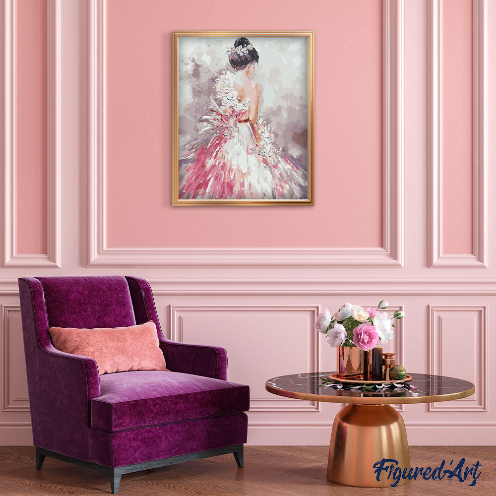 Paint by numbers | Pretty woman back view | advanced dance women new arrivals romance | Figured'Art