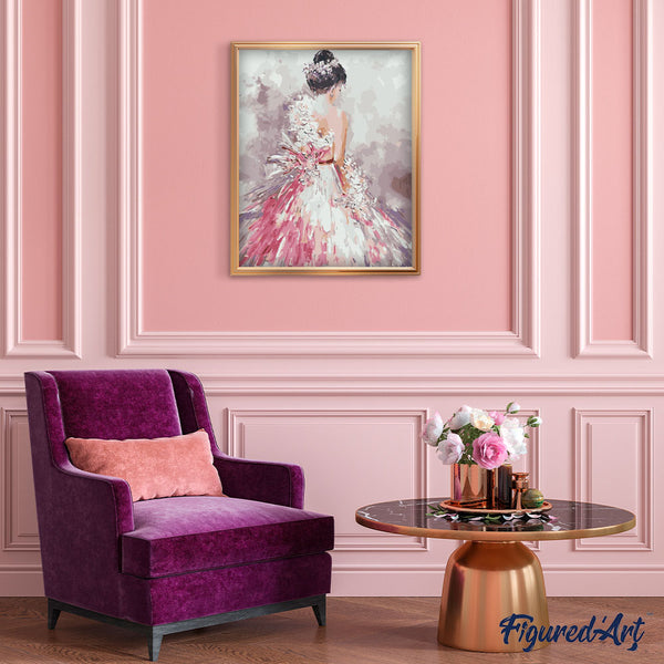 Paint by numbers | Pretty woman back view | advanced dance women new arrivals romance | Figured'Art