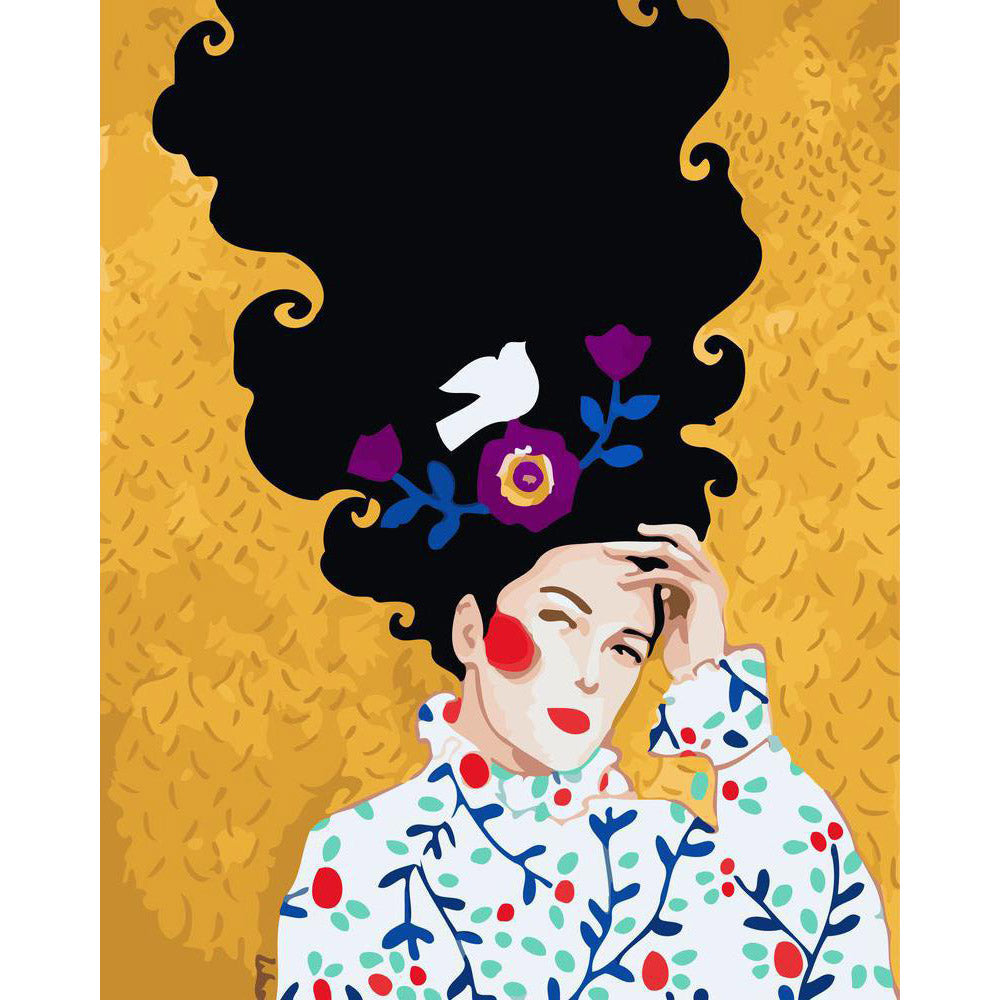 Paint by numbers | Woman and hairstyle | women intermediate new arrivals portrait | Figured'Art