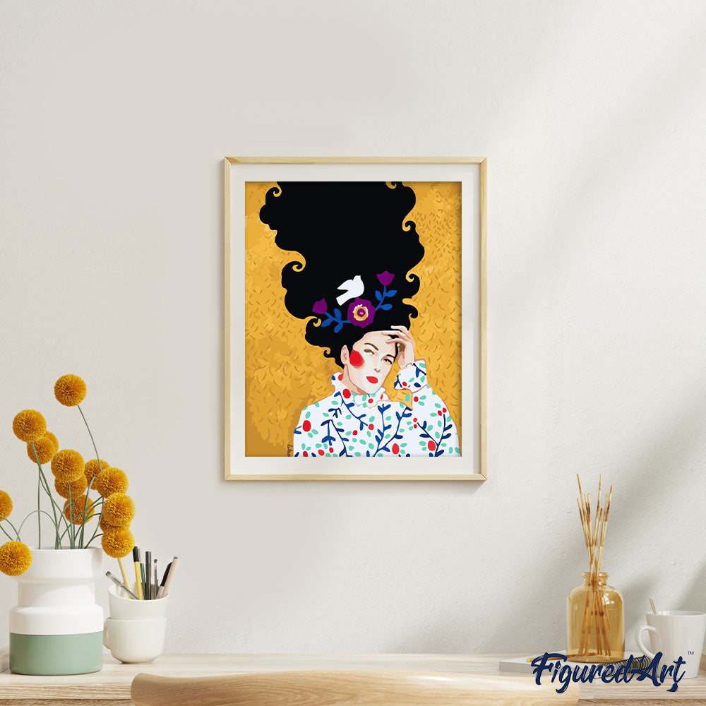 Paint by numbers | Woman and hairstyle | women intermediate new arrivals portrait | Figured'Art