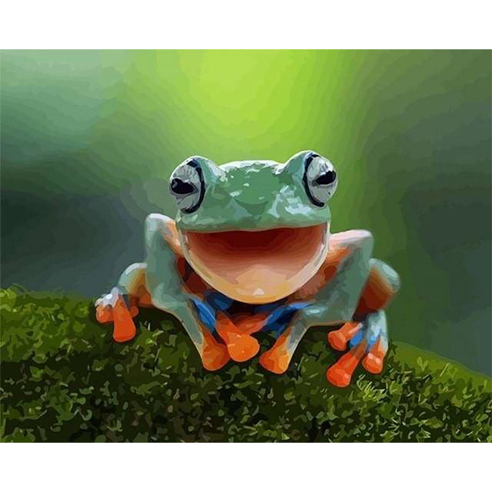 paint by numbers | Little Frog | animals frogs intermediate | FiguredArt