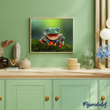paint by numbers | Little Frog | animals frogs intermediate | FiguredArt